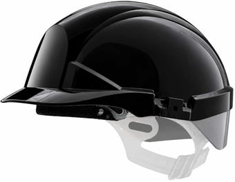 Picture of Centurion Reflex Black Safety Helmet with Silver Rear Flash - Vented - Slip Ratchet - [CE-S12KSA] - (PS)
