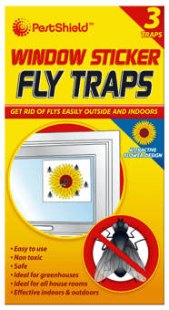 picture of PestShield Window Sticker Fly Traps 3 Pack - [ON5-PRO1004A]