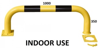 picture of BLACK BULL Removable Protection Guard - Indoor Use - (H)350 x (W)1000mm - Yellow/Black - [MV-196.17.299] - (LP)