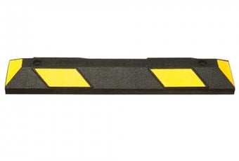 Picture of TRAFFIC-LINE Park-AID Wheel Stop - 900mmL - Black/Yellow - Complete with Fixings - [MV-284.25.716]