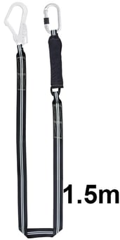 picture of Kratos Flame Resistant Energy Absorbing Webbing Lanyard - 1.5 mtr - [KR-FA3030515]