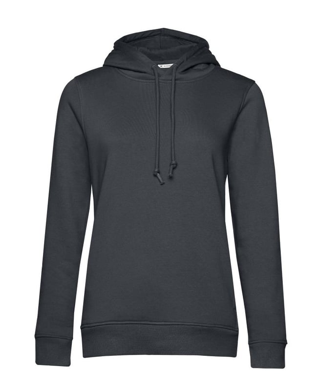 picture of B&C Women's Organic Hooded Sweat - Asphalt - BT-WW34B-ASP