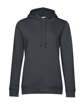 picture of B&C Women's Organic Hooded Sweat - Asphalt Grey - RLW-BA01FASPH