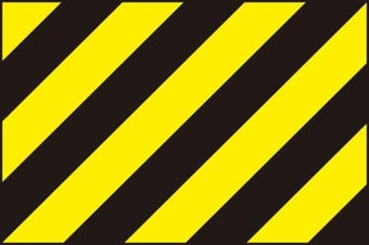 picture of Spectrum Black & Yellow Warning Panel – PVC 600 x 400mm - SCXO-CI-4300