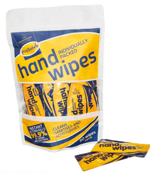 picture of ProSolve Individually Wrapped ProWipe Hand Wipes - Pack of 50 - [PV-PWTIW] - (DISC-W)