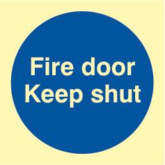 Picture of Spectrum Fire Door Keep Shut - PHS 100 x 100mm - [SCXO-CI-17130]