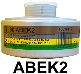 picture of MSA - 90 ABEK2 - Gas Filter - A2B2E2K2 - [MS-10098112]