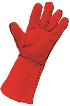 picture of Supreme TTF Standard Leather Red Gauntlet - Pair - [HT-RED-WELDER]