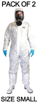 picture of Chemsplash - EKA55 White Coverall Type 5/6 - SIZE SMALL - Pack of 2 - BG-2511-SX2 - (AMZPK)