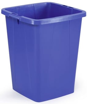 picture of Durable - DURABIN 90 L Waste Bin - Blue - 610 x 520 x 490 mm - [DL-1800474040]