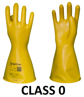 picture of Safeline Class 0 Electrical Insulating Gloves 1000v - ST-SIG-C0-36-08 - (DISC-R)