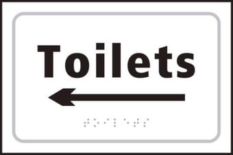 Picture of Spectrum Toilets Arrow Left - Taktyle 225 x 150mm - SCXO-CI-TK2031BKWH