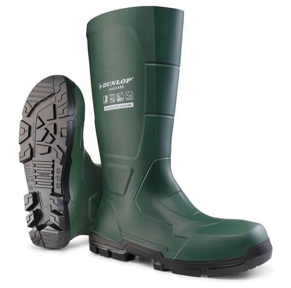 Dunlop Jobguard Acifort Full Safety Wellington S5 SRC - Green - BE-NA2KL01