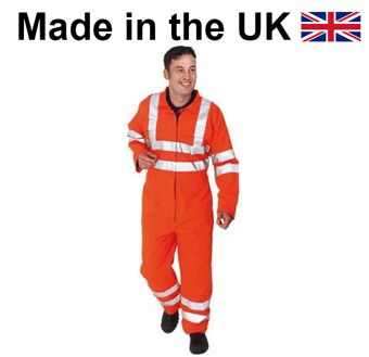 picture of Protex Antistatic Flame Retardant Hi-Vis Orange Coverall - YA-FRAS49 - (DISC-R)