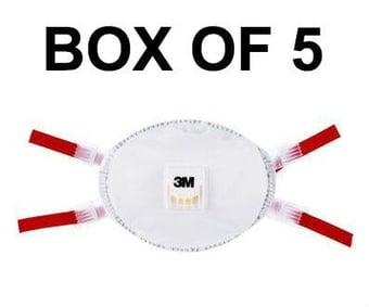 picture of 3M Disposable Respirator FFP3 Valved - Box of 5 - [3M-8835+]