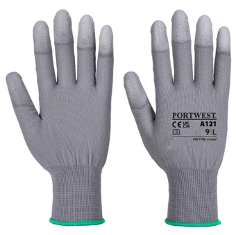 picture of Portwest A121 PU Fingertip Glove Grey - PW-A121GRR - (DISC-R)