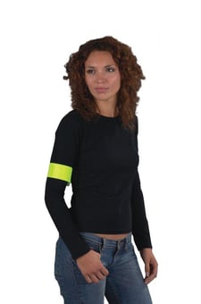 Picture of Yoko - Yellow Hi-Vis Narrow Arm Band - Made of EN471 Waterproof Polyester Fabric - Single - [YO-HVW065]