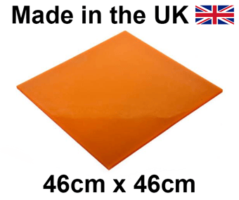 picture of Ecospill Orange Polyurethane Drain Cover 46cm x 46cm - [EC-D4204646]