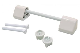 picture of White Plastic Toilet Seat Hinges -  CTRN-CI-PA186P