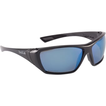 picture of Bolle HUSTLER Safety Spectacles Polarised Blue Anti-Fog Anti-Scratch Anti-Static Lenses - [BO-HUSTFLASH]