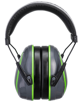 picture of Portwest PW72 HV Extreme Ear Defenders Low Grey/Green - [PW-PW72GGN]