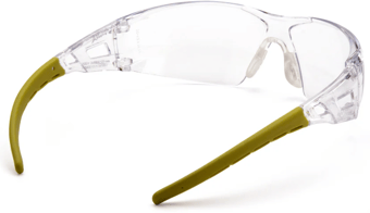 picture of Pyramex Fyxate Sealed Safety Glasses Black/Lime Temples - Clear H2X Anti-Fog - [PMX-ESGL10210ST]
