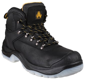 picture of Amblers Footsure FS199 Antistatic Lace Up Hiker Black Safety Boot S3 SRC -  FS-15018-19135