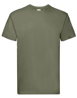 picture of Fruit Of The Loom Men's Classic Olive Green Super Premium T-Shirt - BT-61044-COLV