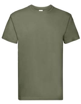 Picture of Fruit Of The Loom Men's Classic Olive Green Super Premium T-Shirt - BT-61044-COLV