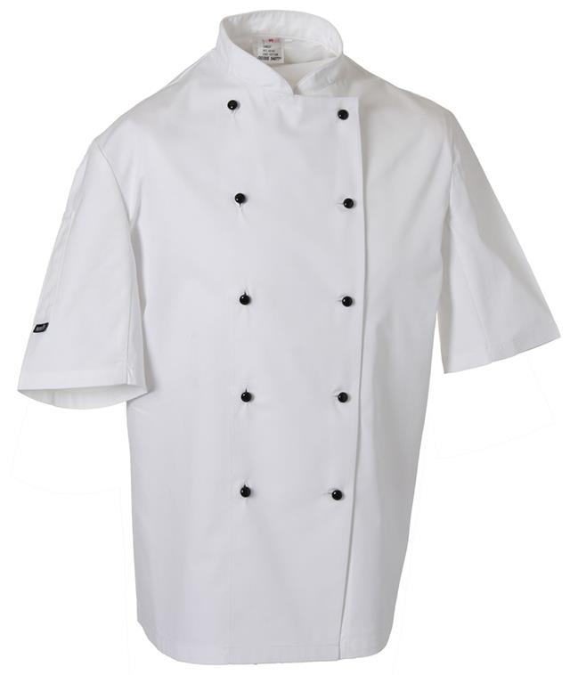 picture of Dennys Lightweight Short Sleeve Chef’s Jacket - White - BT-DD20S