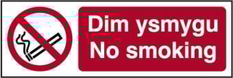 picture of Spectrum No Smoking Welsh / English - SAV 600 x 200mm - IH-11893