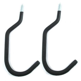 Komodo Bike Hooks Heavy Duty 40kg Capacity Wall Storage - Pair