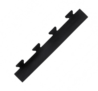 Picture of BiGDUG Essentials Interlocking Floor Tile Ramped Edge - 12h x 470w x 60d mm - Male - Black - [BDU-TRENBKM] - (LP)