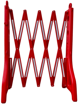 Picture of Way4Now - Red White - Plastic Expandable Barrier - Box Deal 4 Pieces - [IH-SHUEEB16R]