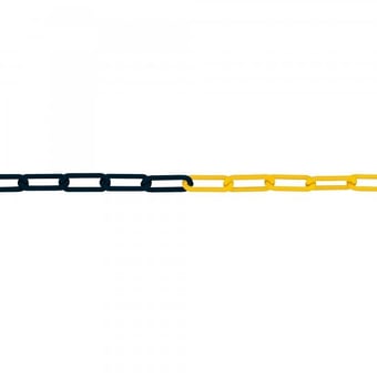 Picture of M-POLY Visible 8 - Yellow/Black - Polyethylene Barrier Chain - 8mm Gauge - 1m Length - [MV-212.13.210]