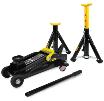 Picture of Rocwood 2 Ton Trolley Jack & 3 Ton Folding Axle Stand Kit - [SG-RWTJ2.0+RWFAS3]