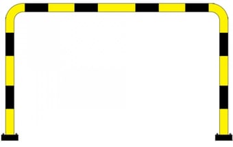 Picture of BLACK BULL FLEX Protection Guard - Outdoor Use - (H)1240 x (W)2000mm - Yellow/Black - [MV-196.22.922]