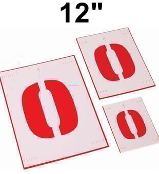 picture of ProSolve Stencil Kit 12 Inch - 0-9 - [PV-SK120-9]