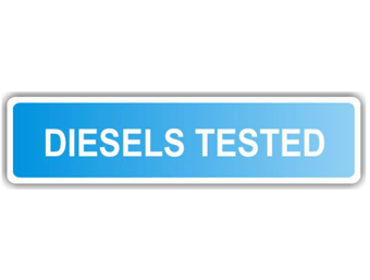 picture of MOT Sign - Diesels Tested Sign - Reflective - [PSO-MDR7566]