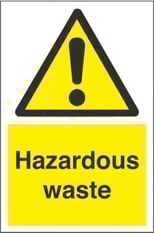 Picture of Hazardous Waste Sign - 200 x 300Hmm - Rigid Plastic - [AS-WA217-RP]