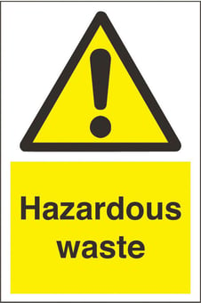 Picture of Hazardous Waste Sign - 200 x 300Hmm - Rigid Plastic - [AS-WA217-RP]