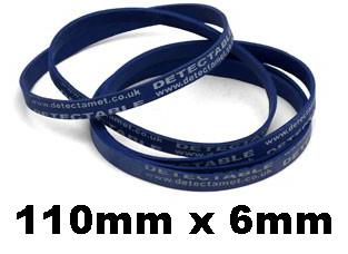 picture of Detectable Rubber Bands - Flat Length 110mm Width 6mm Thickness 1mm - Pack of 50 - [DT-821-S160-X09]