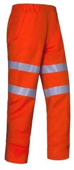 picture of Aqua HI-VIS Ripstop Breathable Orange Over Trousers - FU-TR661ORA
