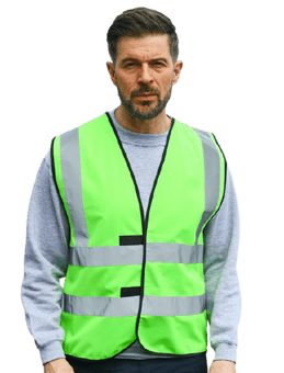 Picture of Korntex Lime Green Hi Vis Vest - AP-KXVESTLG