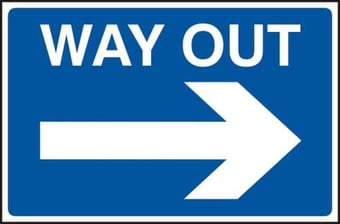 picture of Spectrum Way Out Arrow Right - FMX 600 x 400mm - [SCXO-CI-4358]