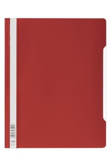 Picture of Durable - Clear View PVC Folder - Red - Pack of 50 - [DL-257003]