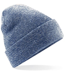 Picture of Beechfield B45 Original Cuffed Beanie - Heather Navy Blue - [BT-B45-HNVY]