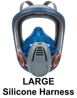 picture of MSA - Advantage 3232 - Full Facepiece Respirator - With Twin Bayonet MSA Connection - Large - [MS-10042734] - (LP)