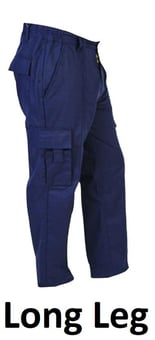 picture of Iconic Bullet Combat Trousers Men's - Navy Blue - Long Leg 33 Inch - BR-H822-L