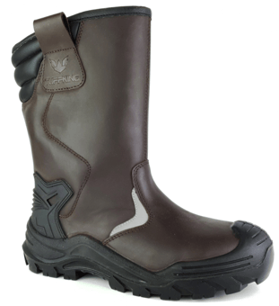 picture of Tuffking YUKON Leather Rigger Boot Brown S3 FO SC SR WPA - GN-7057